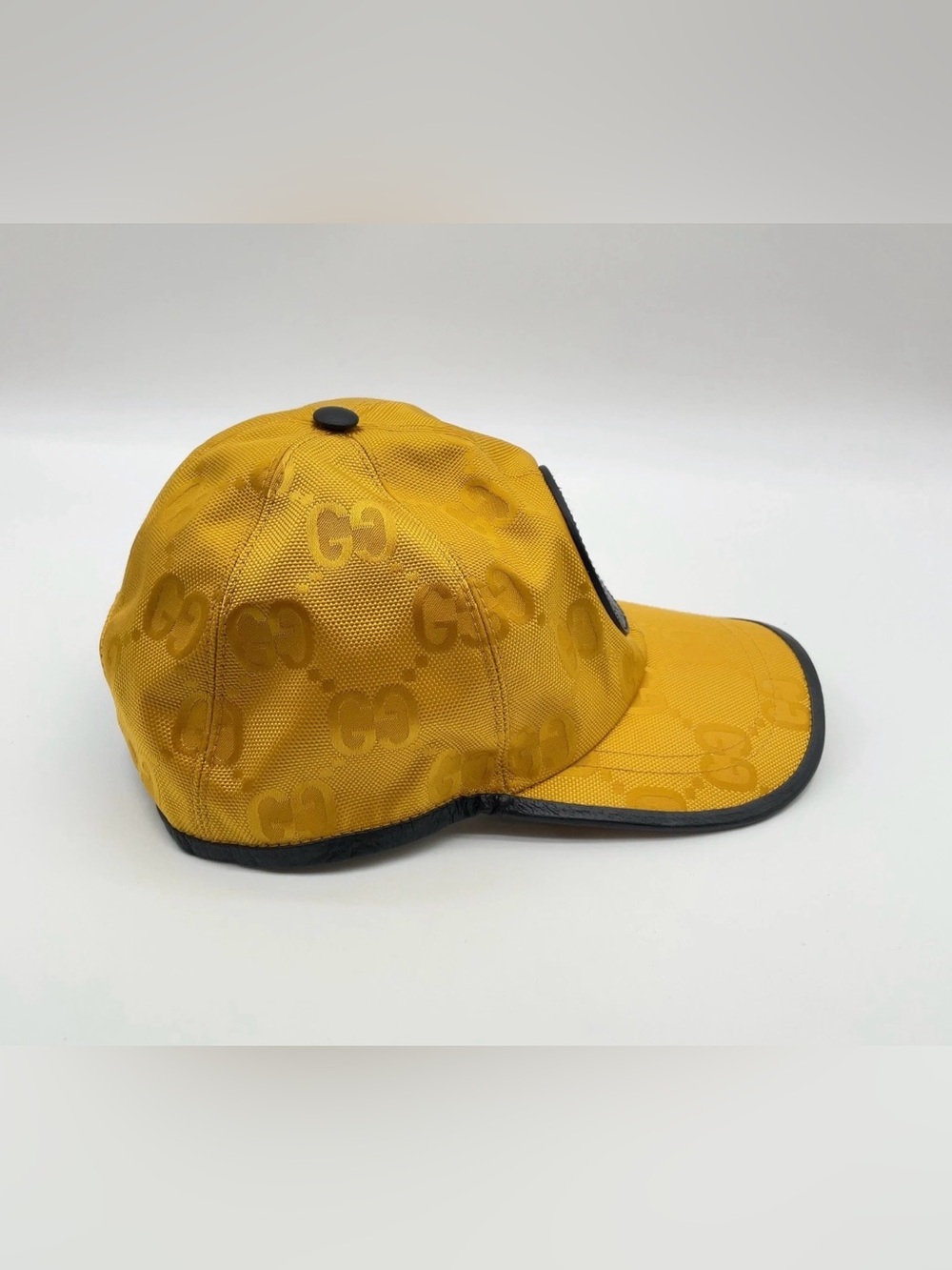 Auth GUCCI Off The Grid GG Nylon Yellow M 58 Baseball Cap - Picture 5 of 16
